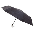 Black - Front - Drizzles Adults Unisex Foldaway Supermini Umbrella