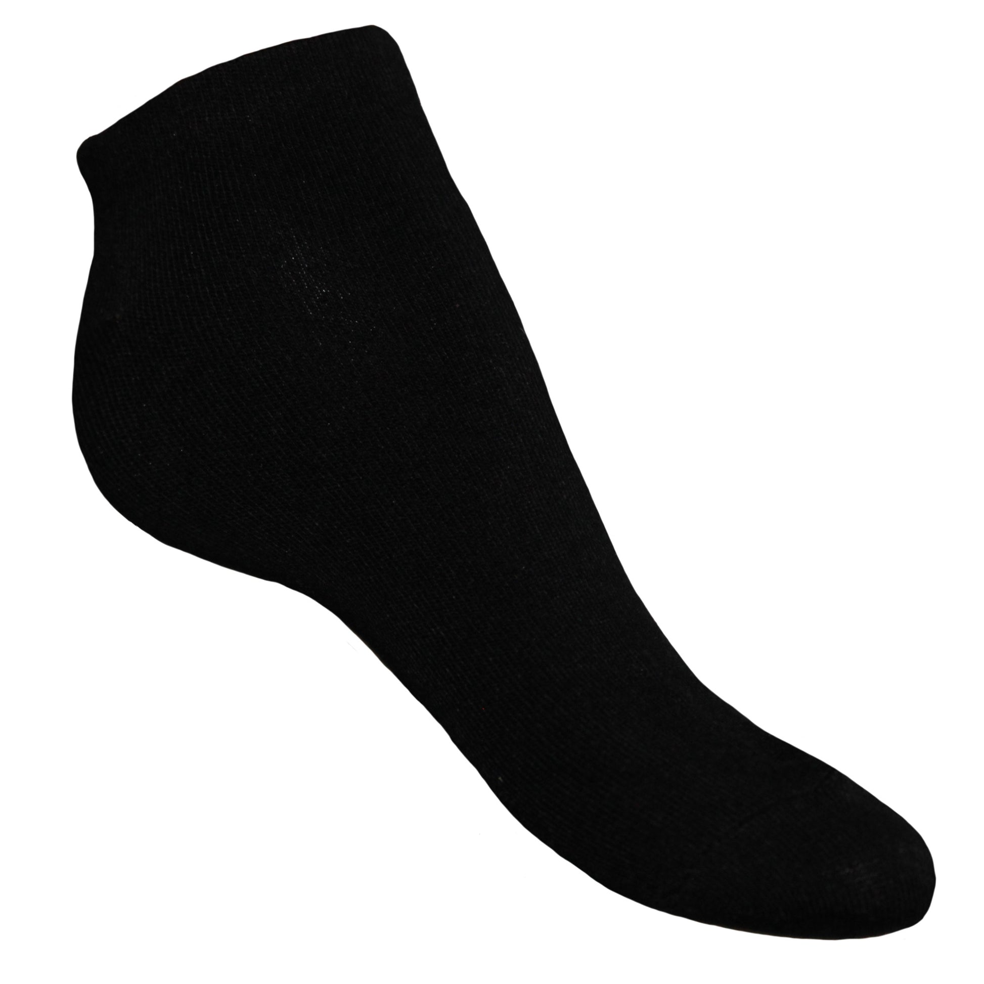 Black - Front - Panda Stick Womens-Ladies Bamboo Trainer Liner Socks (Pack Of 3)