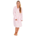Pink - Back - Forever Dreaming Womens-Ladies Fluffy Dressing Gown
