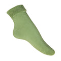 Green - Front - Simply Essentials Womens-Ladies Thermal Bed Socks