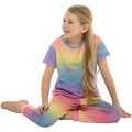 Multicoloured - Side - Foxbury Childrens-Kids Rainbow Pyjama Set