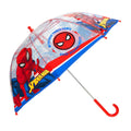 Blue - Back - Spider-Man Childrens-Kids Stick Umbrella