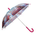 Pink - Back - Frozen 2 Childrens-Kids Stick Umbrella