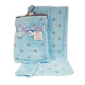 Sky Blue - Front - Snuggle Baby Babies Star Print Wrap
