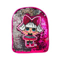 Pink-Silver - Front - LOL Surprise! Childrens-Kids Diva Baby Sequin Backpack