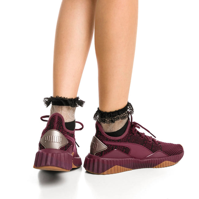 Puma X Selena Gomez Womens Ladies Ruffle Short Crew Socks Discounts on great Brands