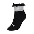 Black - Front - Puma X Selena Gomez Womens-Ladies Ruffle Short Crew Socks