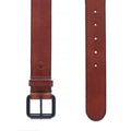 Brown - Back - Timberland Mens Roller Buckle Leather Belt