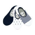 Navy-White - Front - Timberland Womens-Ladies Boat Shoe Liner Socks (3 Pairs)