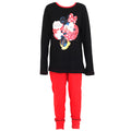 Black-Red - Front - Disney Girls Minnie Mouse Pyjamas
