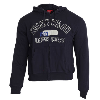 Navy - Front - University Of Edinburgh Unisex Full Zip Hoodie