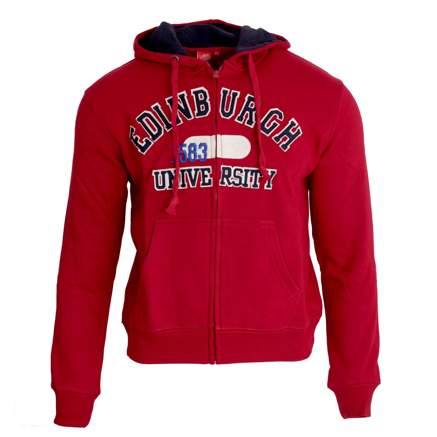 Cardinal Red - Front - University Of Edinburgh Unisex Full Zip Hoodie