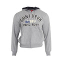 Grey - Front - University Of Edinburgh Unisex Full Zip Hoodie