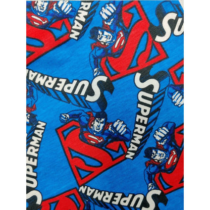 Grey-Blue - Side - Superman Mens Logo Short-Sleeved Pyjamas