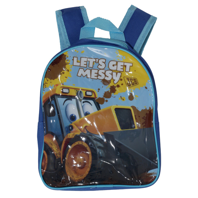 Blue - Front - JCB Childrens-Kids Lets Get Messy Backpack