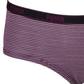 Black-Purple - Lifestyle - Puma Womens-Ladies Hipster Briefs (Pack Of 3)