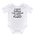 White - Front - Nursery Time Baby I Cannot Believe Short Sleeve Bodysuit