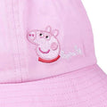 Pink - Back - Peppa Pig Childrens-Kids Embroidered Bucket Hat