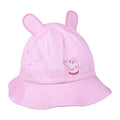 Pink - Front - Peppa Pig Childrens-Kids Embroidered Bucket Hat