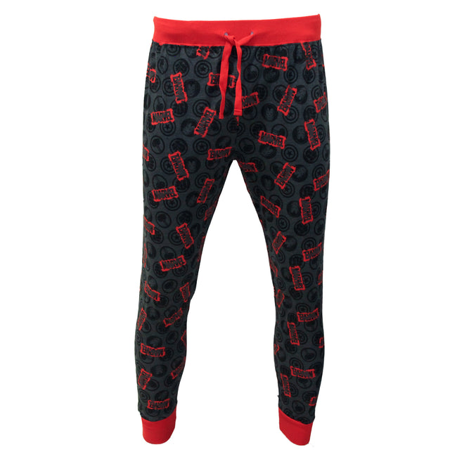 Red-Grey - Front - Marvel Mens Comic Character Lounge Trousers