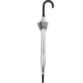 Clear-White-Black - Back - X-brella Snakeskin Bordered Umbrella