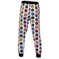 Grey-Multi - Back - Harry Potter Mens Hogwarts Houses Lounge Pants
