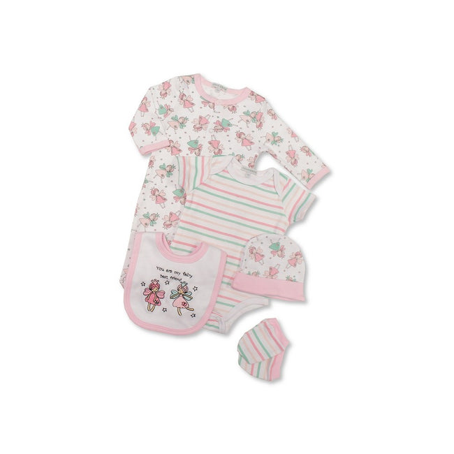 Pink - Front - Nursery Time Baby Fairy Best Friend Gift Set (5 Pieces)