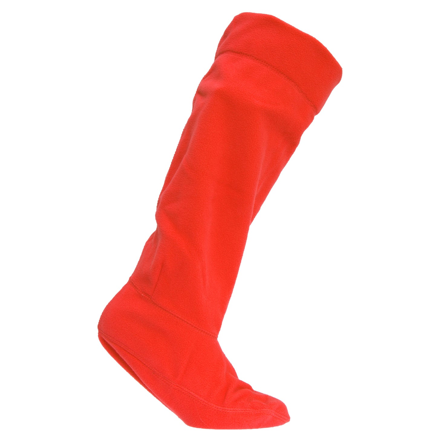 Red - Front - Ladies-Womens Fleece Wellie-Wellington Boot Socks