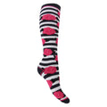 Rose-Daisy-Umbrella - Back - Womens-Ladies Hyperwarm Long Welly Socks (3 Pairs)