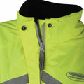 Hi Vis Yellow - Side - Weatherbeeta Childrens-Kids Waterproof Lightweight Reflective Jacket