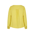 Yellow - Back - Yumi Womens-Ladies Rose Gold Zip Long Sleeve Blouse